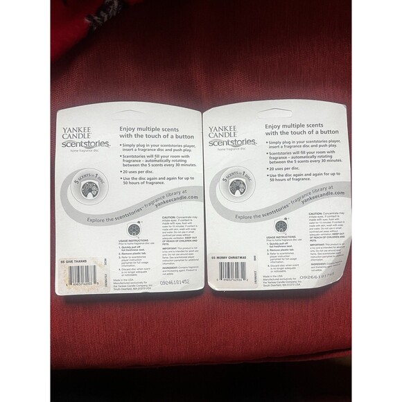 NEW Yankee Candle  GIVE THANKS/MERRY CHRISTMAS Scent Stories Holiday Bundle NOB - Picture 2 of 4